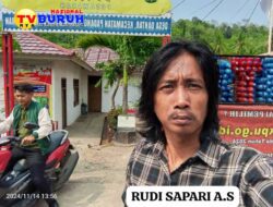 Rudi Sapari, Ketua JWI DPW Lampung Angkat Bicara Terkait Realisasi Dana Desa Dantar 2024 Meminta Pihak Terkait Memeriksa