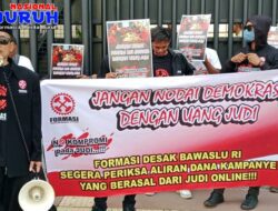 Jelang Debat Cagub Ke-3, FORMASI Gerudug BAWASLU RI Agar Segera Beri Sanksi Tim Pemenangan Pilkada yang Gunakan Dana Judi Online
