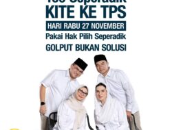 Erzaldi: Golput Bukan Solusi Ayo Gunakan Hak Pilih Anda ke TPS Tanggal 27 November2024
