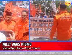 Partai Buruh Tolak UU Ciptaker dan Tolak Cawe Cawe Pj. Gubsu di Pilkada 2024