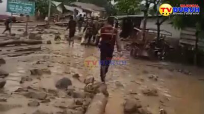 Terjadi Banjir Bandang di Desa Batu Raja Kecamatan Batang Angkola Tapanuli Selatan Sumatera Utara