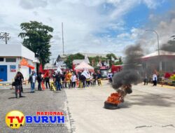 PHK Sepihak Karyawan, Office Branch Alfamart Makasar Di Geruduk Puluhan Anggota Serikat Pekerja