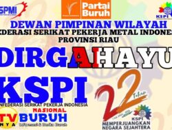 HUT KSPI ke-22, Ketua Perda Riau Satria Putra: Buruh Adalah Tulang Punggung Ekonomi Negara