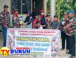LMP Menyerahkan Bantuan Sosial untuk Lansia dan Korban Banjir Kabupaten Pelalawan