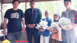 Pemimpin Perusahaan Suara Akademis di Hari Ulang Tahun yang Ke-2 berbagi Sembako Kepada Yatim Piatu di Tanjung Morawa