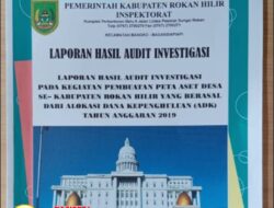 Buntut Dari Keterangan Kadis PMK Rohil Terkait Web Peta Aset Desa, Inspektorat Rokan Hilir, Kini Menjadi Kejaran Publik