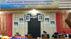 Rapat Paripurna Istimewa Sambutan Perdana Bupati Tanggamus Periode 2025-2030