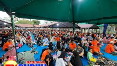 Penuh Kebersamaan, Warga Binaan Rutan Kelas I Medan Berbuka Puasa Bersama Keluarga