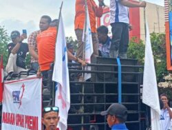 PC-SPPK-FSPMI Labuhanbatu Turunkan Massa 1.500 Lakukan Aksi Unjuk Rasa Damai di Kota Rantau Perapat