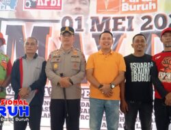 Buruh Apresiasi Wabup Husni Tamrin, Turut Hadir Peringati Hari Buruh Internasional Di Pelalawan