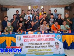 Dukung Program Pemerintah Pusat, Kepala Kampung Negeri Baru Bentuk Kepengurusan Koperasi Desa Merah Putih