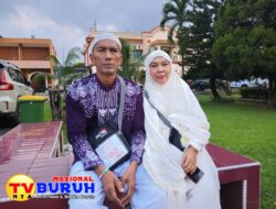 20 Tahun Jualan Pisang Goreng, Pasutri Asal Sergai Pergi Haji