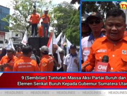 Aksi May Day, Massa Buruh Datangi Kantor Gubsu, Ini 9 Tuntutannya!