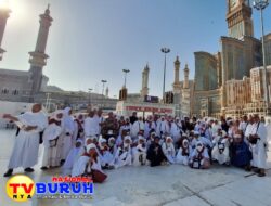 Pamit Pulang, Jemaah Haji Kloter 10 Asal Madina Laksanakan Tawaf Wada’