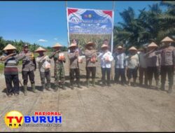 Kapolsek Panipahan Laksanakan Kegiatan Penanaman Jagung Serentak, Kwartal III dalam Rangka Ketahanan Pangan Asta Cita Presiden-RI