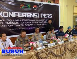 Konferensi Pers Hasil Ekshumasi Jenazah Almarhum Brigpol EA Anggota Polri Meninggal Dunia Bersimbah Darah Dirumahnya