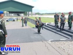 Personil Subdenpom Persiapan Way Kanan Laksanakan Dallalin Kunker Dankodiklat TNI 