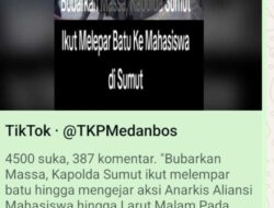 Viral di Tiktok Dengan Judul!, Bubarkan Massa, Kapolda Sumut Ikut Melempar Batu Hingga Mengejar Aksi Anarkis Mahasiswa, Begini Kata Kabid Humas Poldasu?