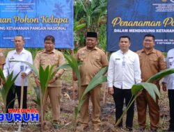 Kepala Desa Se-Kabupaten Deli Serdang Miting Zoom dan Penanaman Pohon Kelapa di Desa Wonosari