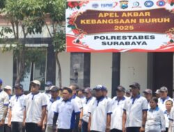 Sinergi FSPMI Surabaya dan Polrestabes Surabaya: Apel Kebangsaan Dukung Situasi Kamtibmas Kondusif di Kota Surabaya