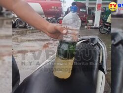 Awas! SPBU Wonosari Tanjung Morawa, Minyak Pertalite Tercampur Air, Puluhan Kenderaan Mogok