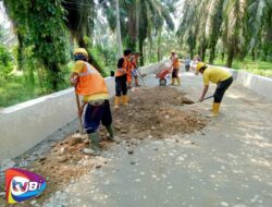 Tembok Penahan dan Gorong-Gorong Atasi Banjir di Jalan Pertumbukan-Bandar Dolok