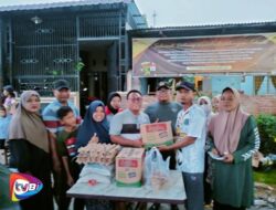 Majelis Taklim Rahmatan Lil alamin Peduli Bencana, Salurkan Bantuan Kepada Warga Terdampak Banjir Desa Bangun sari Baru Dusun 12