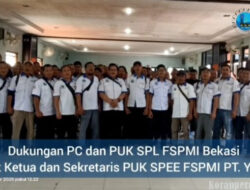 PC dan PUK SPL FSPMI Bekasi Berikan Dukungan Untuk Bambang dan Wiwin