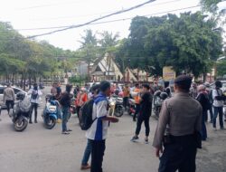 Abai Terhadap Kesejahteraan, Aliansi Buruh Gowa Geruduk Kantor Bupati