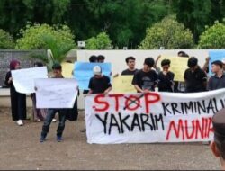 GAMAS Demo Pengadilan Tinggi Aceh, Pertanyakan Independensi Majelis Hakim Terkait Perkara Yakarim Munir