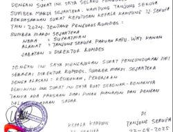 Oknum Kakamp Tanjung Serupa Diduga Lenyapkan Anggaran BUMDes, Direktur BUMDes Sumber Mardi Sejahtera Mengundurkan Diri