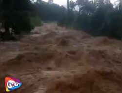 Sungai Batang Palembayan Agam Meluap Usai Hujan Deras
