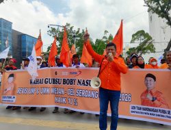 Buruh Sumut Demo Kantor Gubsu Minta UMP 2026 di Revisi dan Naikan UMK menggunakan Alpha Tertinggi 0,9