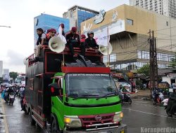 FSPMI PT HMMI Kerahkan Pengurus dan Mobil Komando Kawal Konvoi Buruh Menuju Jakarta