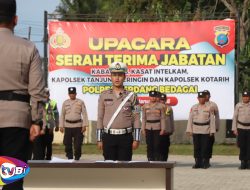 Kapolres Sergai Pimpin Upacara Sertijab, Berikut 7 Nama Personel Yang Melakukan Sertijab