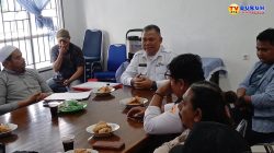 Camat Pagar Merbau Sampaikan KIP Terkait Eks Lahan PTPN Pagar Merbau ke Wartawan di Kantornya