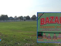 Fantastis! Sewa Lapak Stan Bazar Ramadhan Jutaan Rupiah dan Rumput Lapangan Bola Pasar VIII Buntu Bedimbar Yang Jadi Korban Bakal Rusak