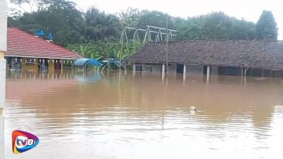 Luapan Sungai Way Besai Rendam Puluhan Rumah Masyarakat Negeri Agung