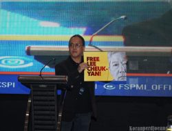 Bebaskan Lee Cheuk Yan! Apolinar Tolentino, Suarakan Solidaritas di Kongres VII FSPMI