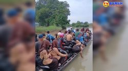 Wagub Lampung Timur Diduga Kinerjanya Makan Tidur Tidak Melihat Bahayanya Siswa Siswi Mau Bersekolah Seberangi Sungai Dengan Perahu Seadanya