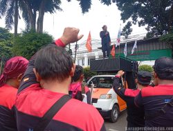 Kawal Sidang Gugatan Internal, Buruh FSPMI Sambangi PN Jakarta Timur
