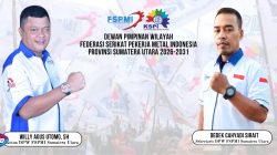 Willy Kembali Komandoi DPW FSPMI Sumut Hingga 2031, Sekretaris Berganti, Ini Susunan Pengurusnya