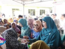 Pemkab Way Kanan Gelar Pasar Murah Di Kampung Bumi Baru