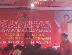 Musancab PDI Perjuangan, Danuri Dari 13 Korsi Kini Tinggal 4 Korsi Di DPRD Kabupaten Way Kanan