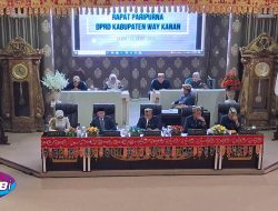 Bupati Way Kanan Hadiri Paripurna Istimewa DPRD Way Kanan