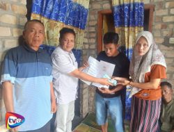 PT ALS Berikan Santunan Keluarga Di Way Kanan Atas Musibah Bus ALS vs Truk BBM di Muarata