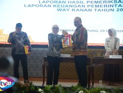 Pemkab Way Kanan Raih WTP ke-16 Berturut-Turut