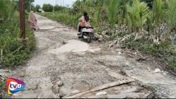 Diduga Pemerintah Setempat Masih Tidur, Terbukti Kerusakan Jalan Menuju Polsek Panipahan Darat Rusak Parah