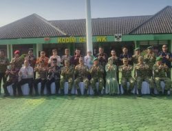 Jalin Sinergitas Dengan TNI, Lapas Way Kanan Hadiri Kunker Pangdam XXI/RI di Kodim 0427/WK