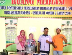Perjuangan PUK SPPK FSPMI PT KCN Berhasil, Mediator Rekomendasikan Dian Antoni Lubis Kembali Kejabatan Semula